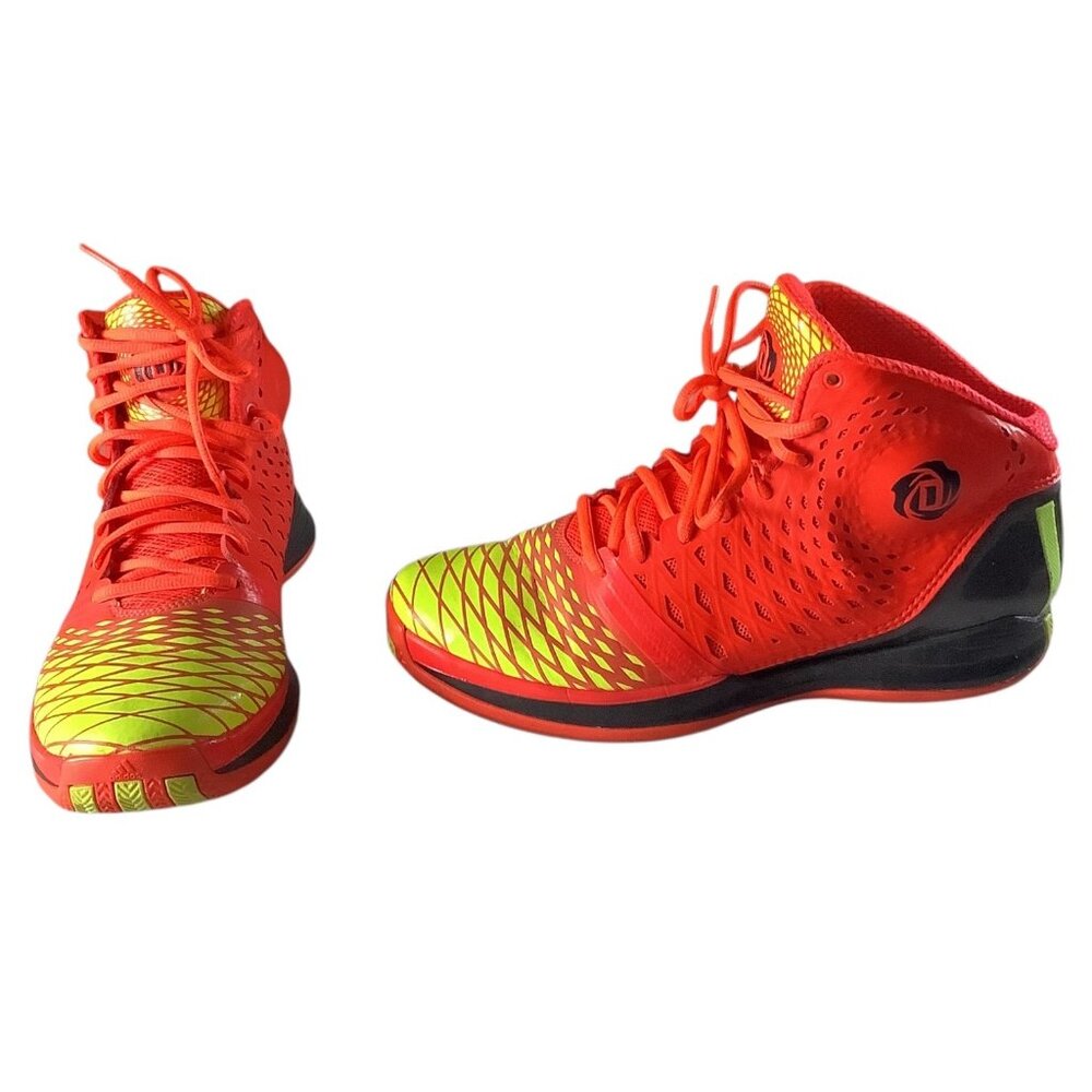 Adidas D‎ Rose 3 Women's Basketball Shoes Size 6.5 Orange & Black G65927 Lace Up